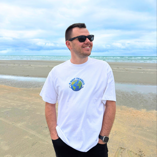 ABritTravels Logo Tee (White)
